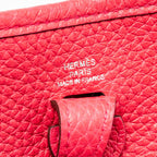Hermes Mini Evelyne clemence rose extreme SHW