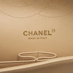 CHANEL JUMBO CLASSIC DOUBLE FLAP BAG LAMBSKIN BEIGE LGHW