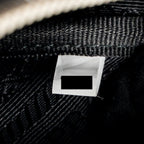 PRADA TRIANGLE SHOULDER BAG LEATHER BLACK SHW