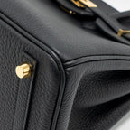 Hermes birkin 25 togo black GHW