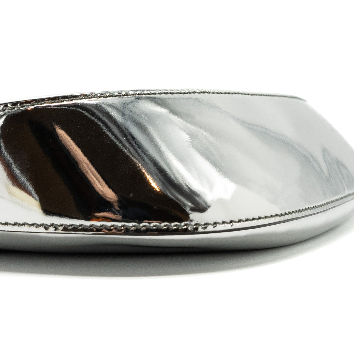 PRADA BORSA A SPALLA CLEO PELLE SPAZZOLATO LEATHER ARGENTO SHW