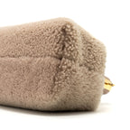 FENDI FIRST MEDIUM LAMBSKIN /SHEARLING LIGHT BEIGE GHW
