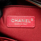 CHANEL GABRIELLE HOBO BAG AGED CALFSKIN BLACK MULTICOLOUR HARDWARE