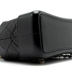 CHANEL SMALL GABRIELLE BACKPACK AGED CALFSKIN BLACK MULTICOLOUR HARDWARE