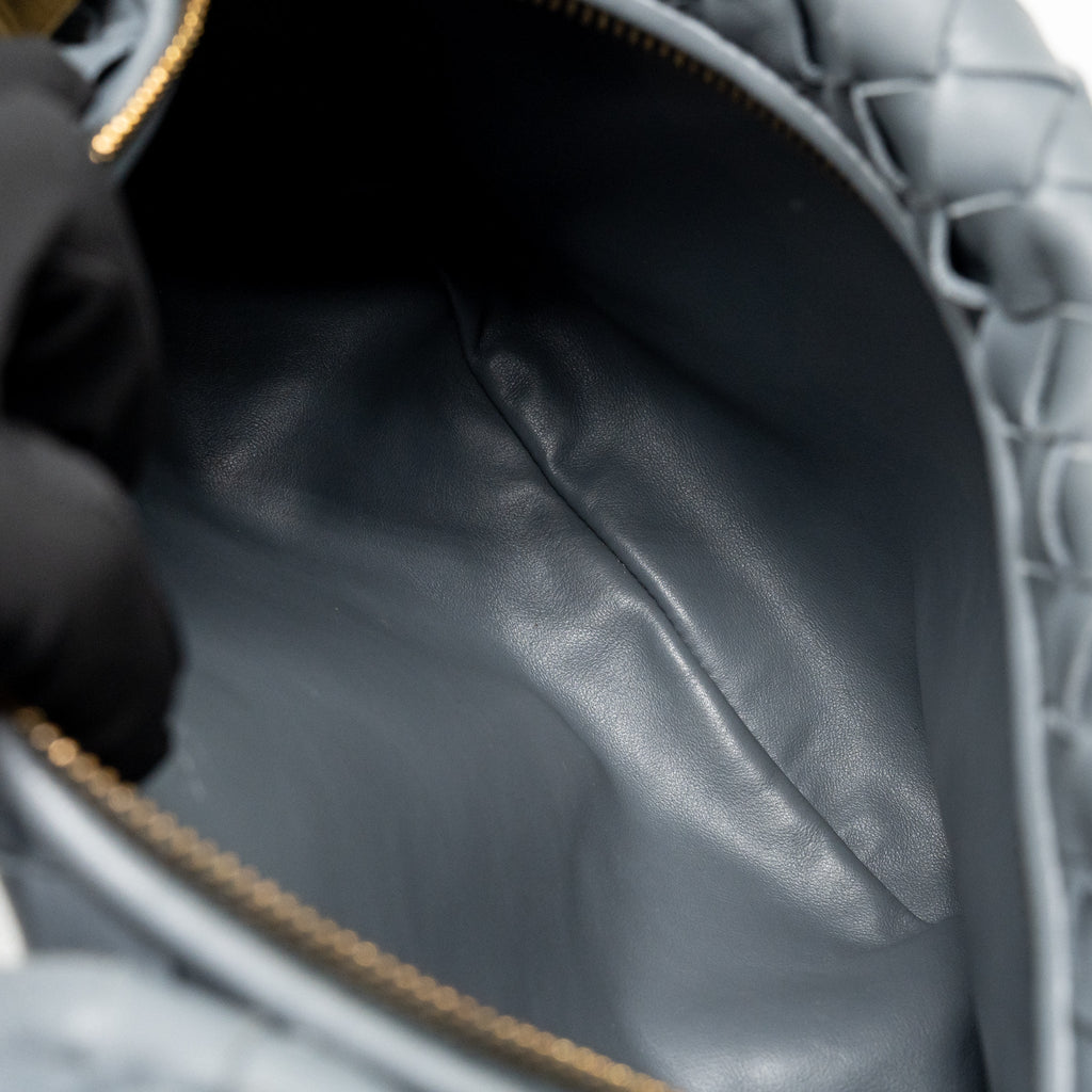 Bottega Veneta Small Jodie Bag Lambskin Grey GHW