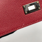 Hermes Kelly Long Wallet Epsom Rubis SHW