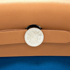 HERMES HERBAG ZIP 31 BAG CANVAS BLUE SHW