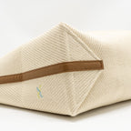LOEWE SUNA FUJITA LIMITED EDITION MEDIUM PUZZLE FOLD TOTE BAG CANVAS/LEATHER BEIGE/MULTICOLOUR