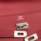 Hermes Kelly Long Wallet Epsom Rubis SHW