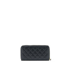 CHANEL ZIPPY LONG WALLET CAVIAR BLACK GHW