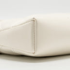 CHANEL MINI 31 CLUTCH WITH CHAIN SHINY LAMBSKIN WHITE LGHW (MICROCHIP)