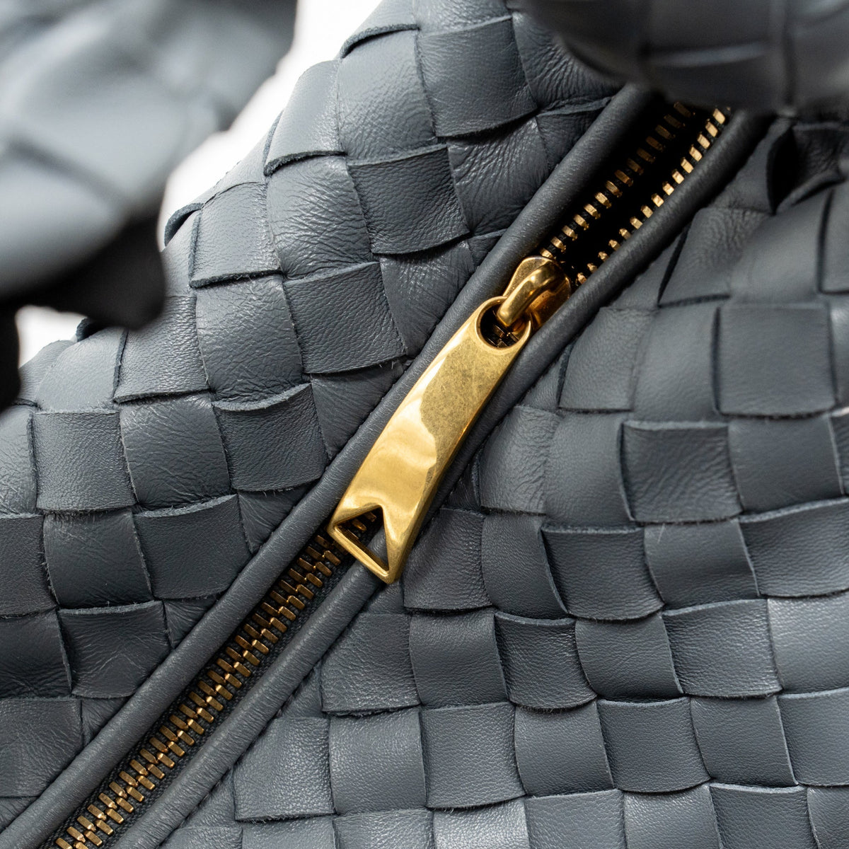 Bottega Veneta Small Jodie Bag Lambskin Grey GHW