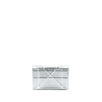 DIOR DIORAMA WALLET ON CHAIN PATENT METALLIC SILVER SHW