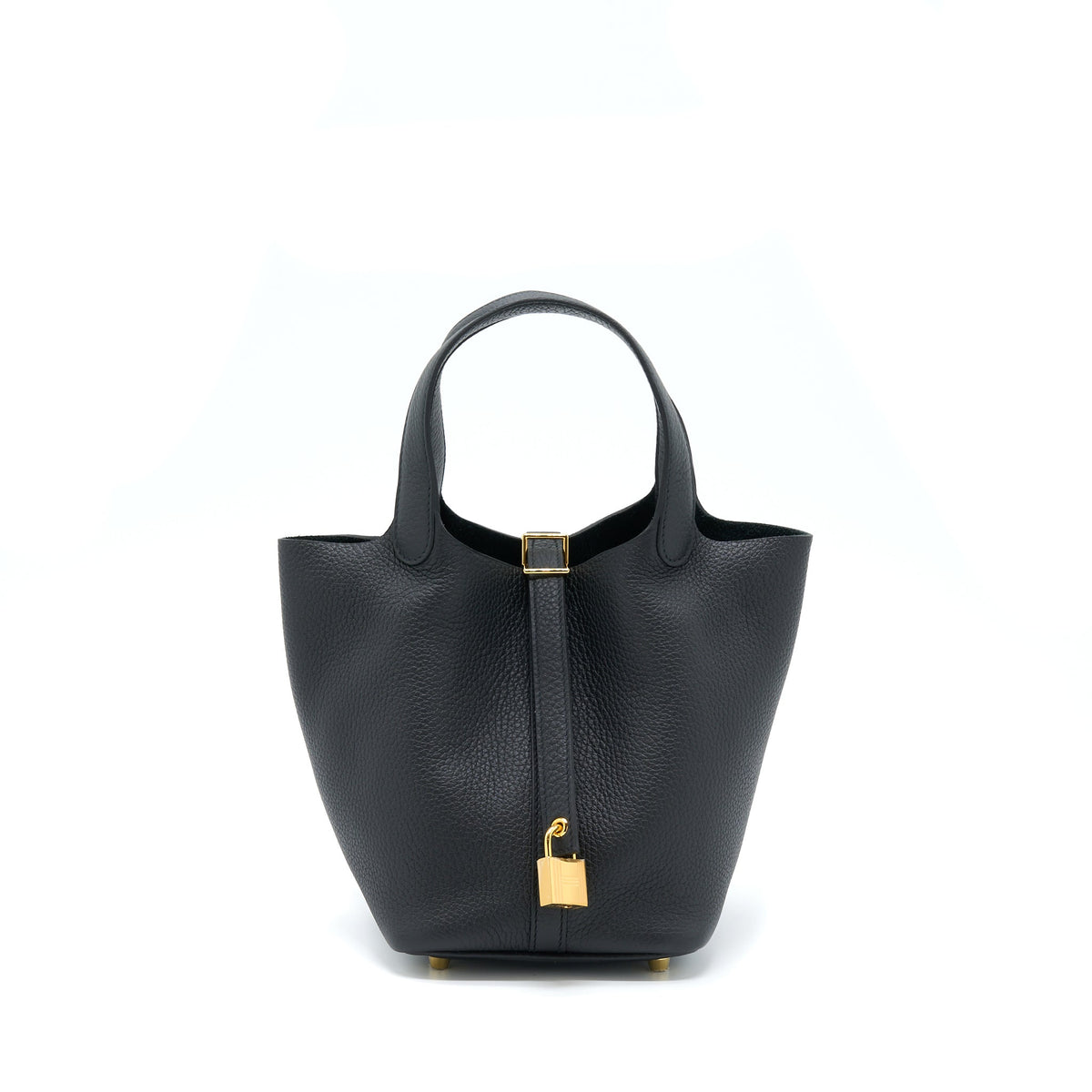 HERMES PICOTIN 18 LOCK BAG CLEMENCE BLACK GHW