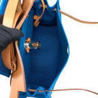 HERMES HERBAG ZIP 31 BAG CANVAS BLUE SHW