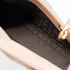 DIOR MINI LADY DIOR LAMBSKIN BLUSH LGHW