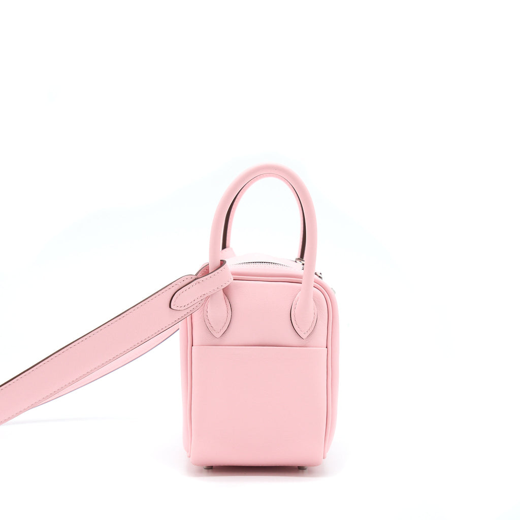 Hermes Mini Lindy Swift 3Q Sakura Pink SHW
