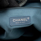 CHANEL DEAUVILLE SHOPPING TOTE BAG DENIM BLUE SHW (MICROCHIP)
