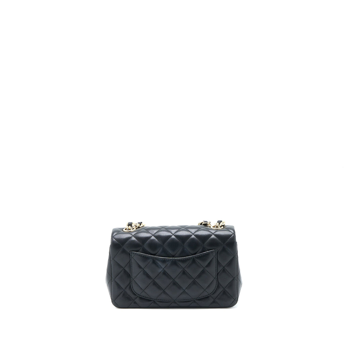 CHANEL MINI RECTANGULAR WITH COCO BAG CHARM LIMITED EDITION LAMBSKIN BLACK LGHW