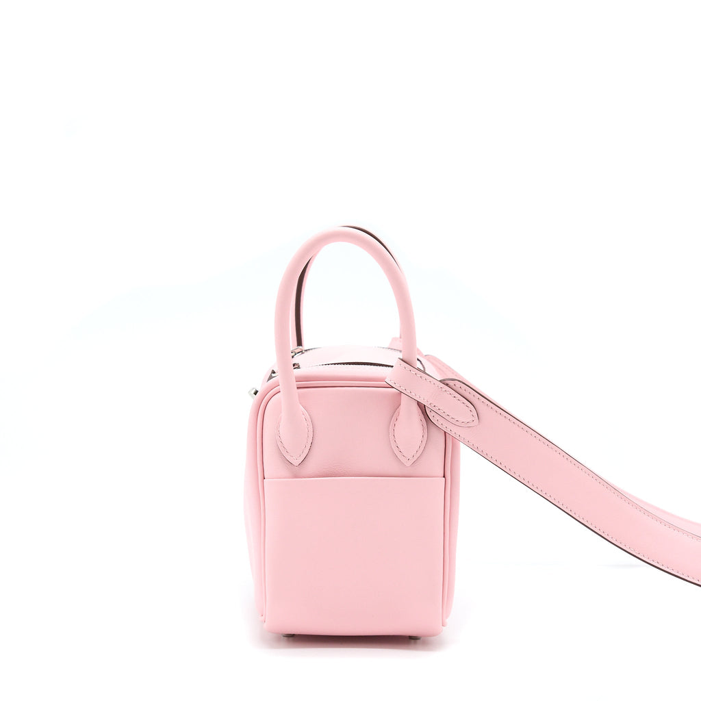 Hermes Mini Lindy Swift 3Q Sakura Pink SHW