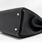 HERMES KELLY 28 TOGO BLACK BRUSHED SHW