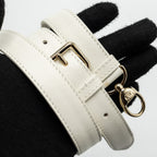 DIOR MEDIUM LADY DIOR BAG LAMBSKIN WHITE LGHW