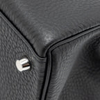 HERMES KELLY 28 TOGO BLACK BRUSHED SHW