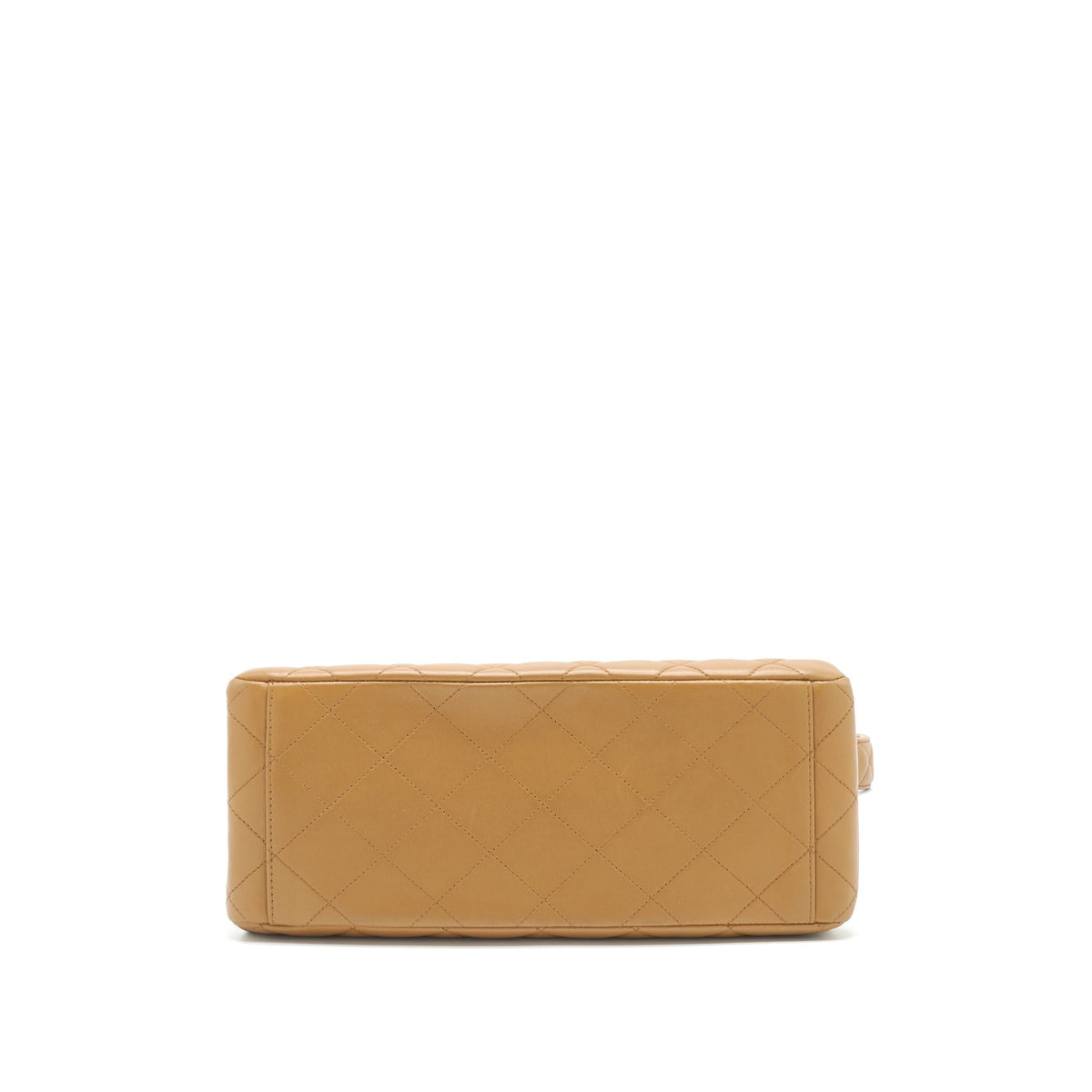 CHANEL VINTAGE KELLY SHOULDER BAG DARK BEIGE GHW