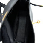 HERMES VINTAGE KELLY ADO 20CM SWIFT BLACK GHW