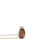 GUCCI GG MARMONT MATELASSE SUPER MINI BAG BROWN GHW