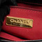 CHANEL SMALL 19 BAG GOATSKIN BLACK MULTICOLOUR HARDWARE