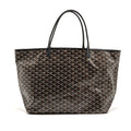 Goyard Saint Louis GM tote bag goyardline canvas / calfskin black