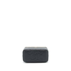 CHANEL 22S LONG VANITY WITH CHAIN CAVIAR BLACK LGHW