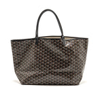 Goyard Saint Louis GM tote bag goyardline canvas / calfskin black