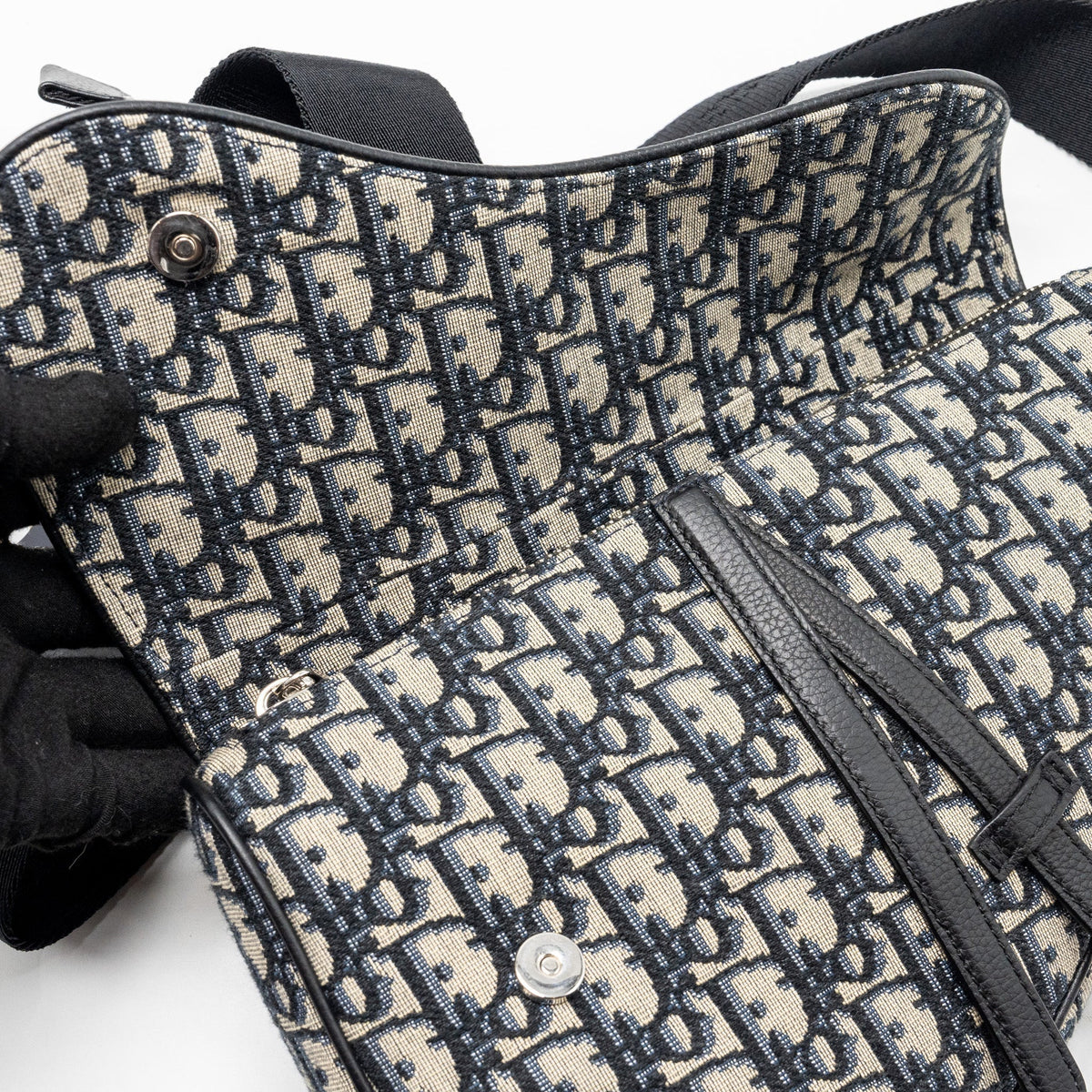 DIOR HOMME SADDLE BAG DIOR OBLIQUE JACQUARD MULTICOLOUR HARDWARE