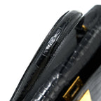 HERMES VINTAGE KELLY 28 ALLIGATOR BLACK GHW