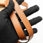 LOEWE ANAGRAM TOTE BAG SUEDE LEATHER BEIGE/BROWN