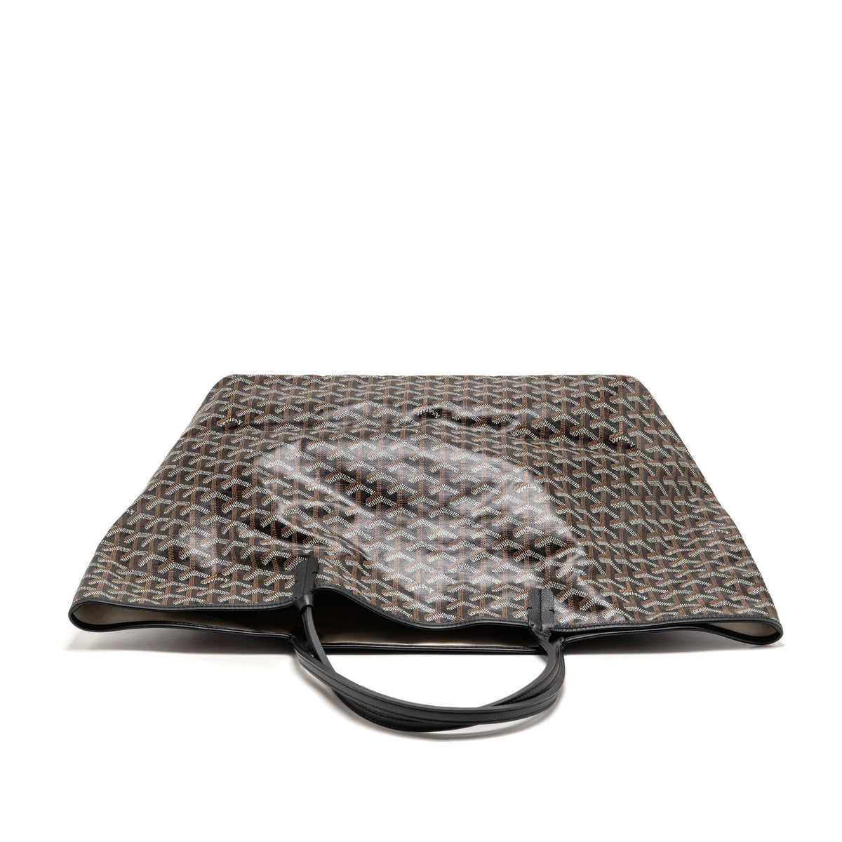Goyard Saint Louis GM tote bag goyardline canvas / calfskin black