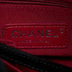 CHANEL SMALL GABRIELLE HOBO BAG WITH TOP HANDLE AGED CALFSKIN BLACK MULTICOLOUR HARDWARE
