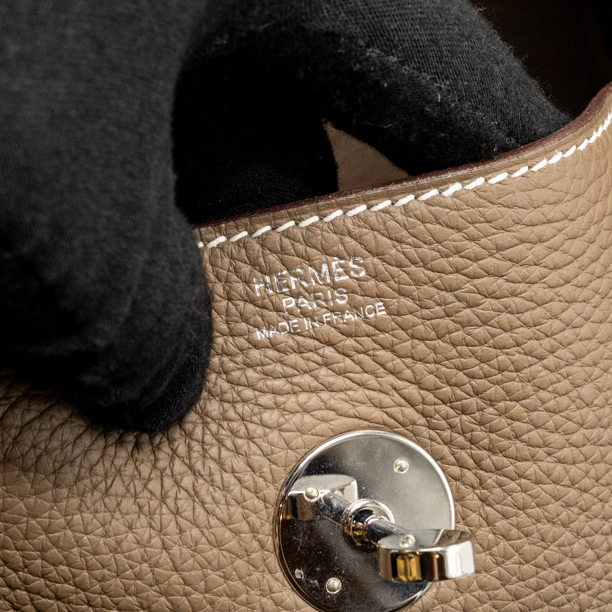 Hermes Lindy 30 Clemence Etoupe SHW