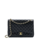 CHANEL MAXI CLASSIC DOUBLE FLAP BAG CAVIAR BLACK GHW