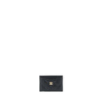 CHANEL CLASSIC CARD HOLDER CAVIAR BLACK GHW