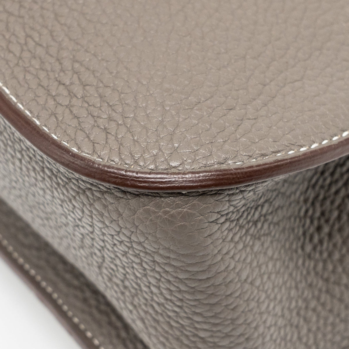 Hermes Halzan 31 clemence gris etain SHW