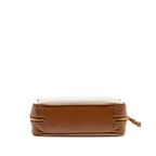 Miu Miu Large Beau Bag Canvas/Leather Beige/Brandy GHW