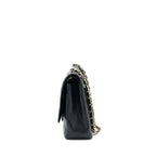 CHANEL MAXI CLASSIC DOUBLE FLAP BAG CAVIAR BLACK GHW
