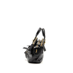 Dior Small Grand Tour Bowling Bag Crinkled Calfskin Black GHW
