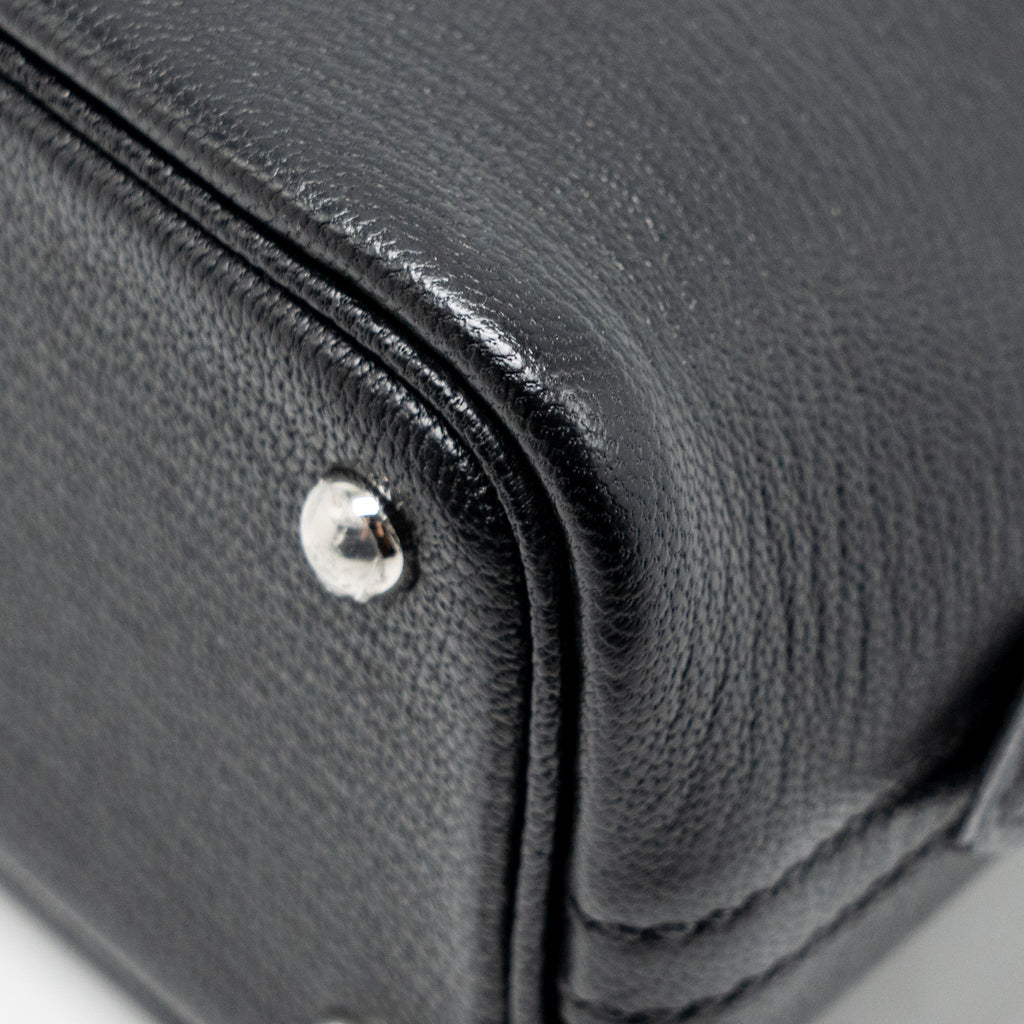 HERMES MINI BOLIDE CHÈVRE MYSORE BLACK SHW