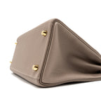 HERMES KELLY 28 TOGO M8 GRIS ASPHALTE GHW