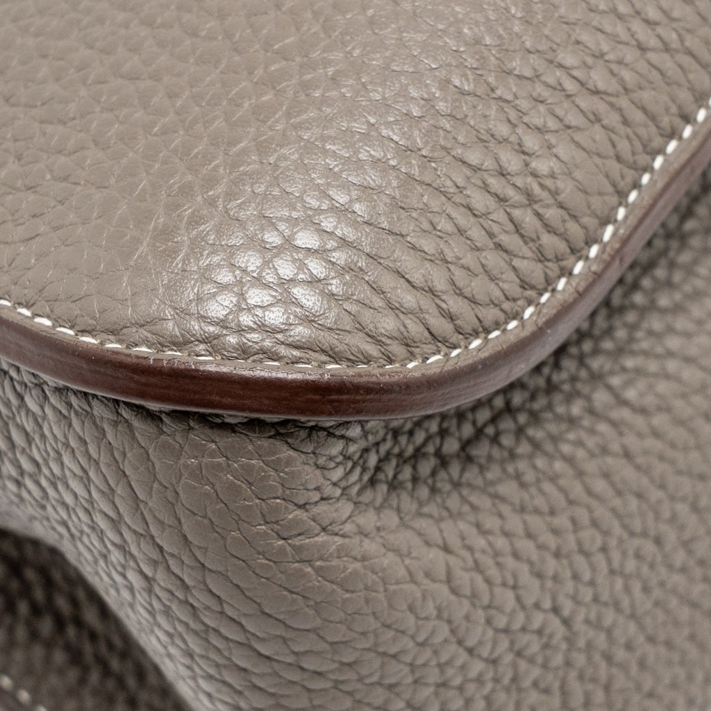 Hermes Halzan 31 clemence gris etain SHW