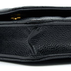 CHANEL CLASSIC WALLET ON CHAIN CAVIAR BLACK GHW (MICROCHIP)